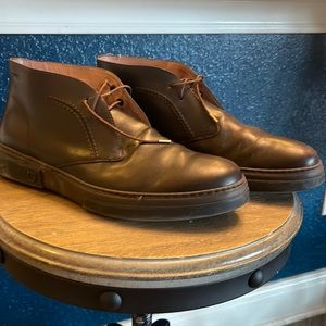 Designer Salvatore Ferragamo chocolate brown chukka boots